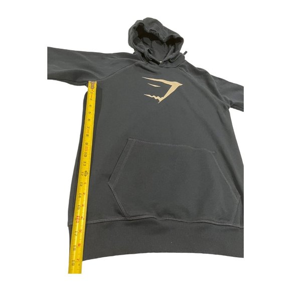 Gymshark Hoodie Sweatshirt Mens Small Sharkhead Infill Logo Pockets Blue Gym ECU - Picture 6 of 12